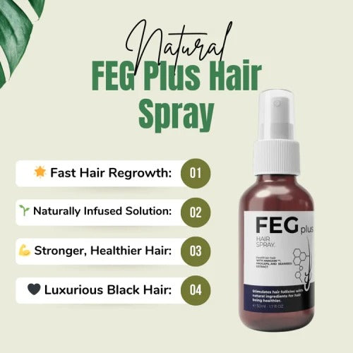 EFG PLUS HAIR GROWTH SPRAY GURRENTED RESULTS IN 7 DAYS
